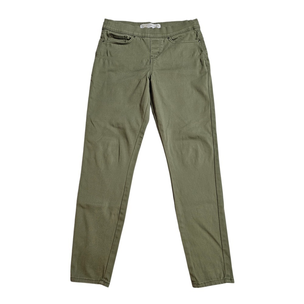 Signature Levi Strauss Gold Pull-On Skinny Olive Green Pants W30 L30